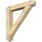 Ekena Millwork Traditional Arts and Crafts Rough Sawn Bracket w/ Offset Brace, Douglas Fir, 8"W x 48"D x 48"H BKT0806X48X48TRA03RDF - alternate 1
